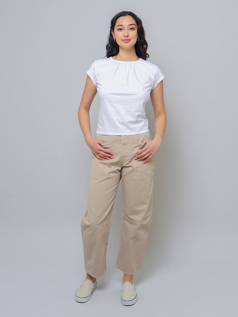 The Gathered Tee - White