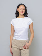 The Gathered Tee - White