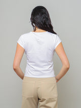 The Gathered Tee - White