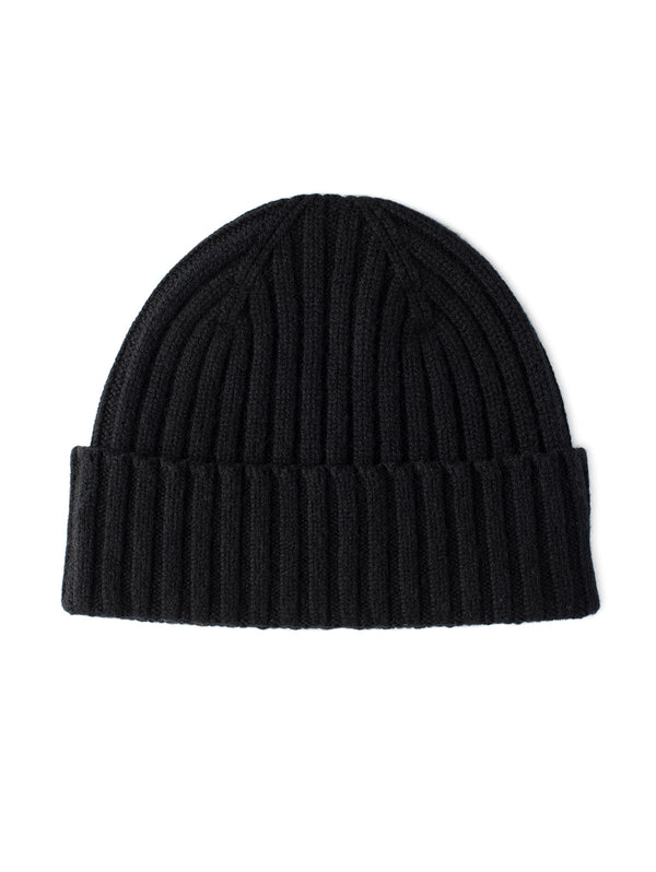 Cairn Cashmere Beanie - Black-MACKIE-Over the Rainbow