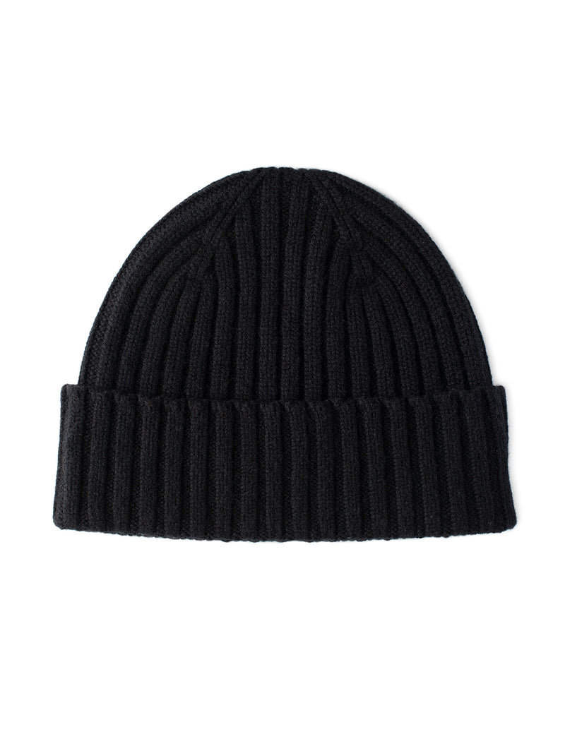 Cairn Cashmere Beanie - Black-MACKIE-Over the Rainbow