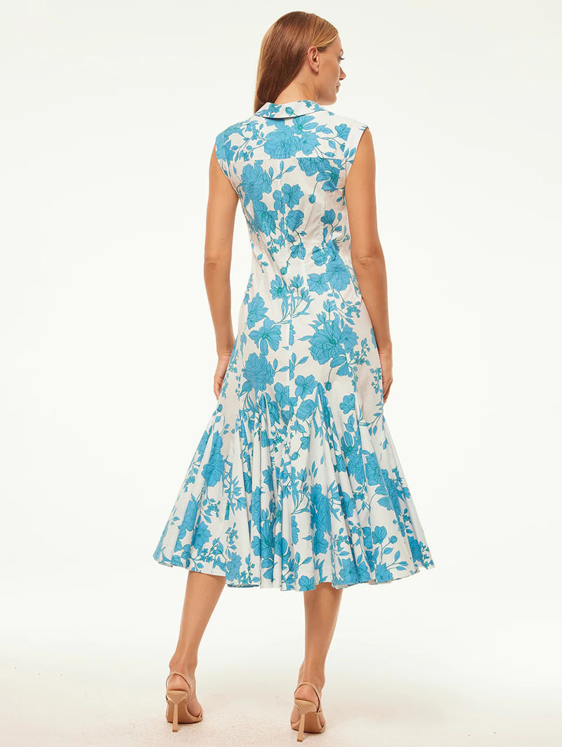 Charlotte Dress - Turquoise Floral-Misa-Over the Rainbow