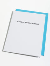 Favourite Husband Birthday Greeting Card-CHEZ GAGNE LETTERPRESS-Over the Rainbow