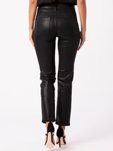 Cindy High Straight Jean - Black Fog Luxe Coated-Paige-Over the Rainbow