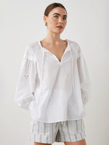 Dari Eyelet Top - Beach White-Rails-Over the Rainbow