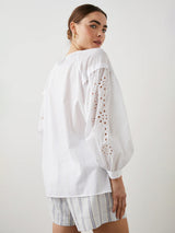 Dari Eyelet Top - Beach White-Rails-Over the Rainbow