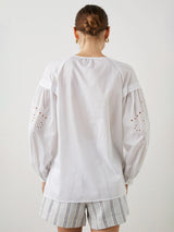 Dari Eyelet Top - Beach White-Rails-Over the Rainbow