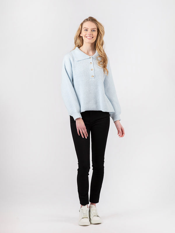 Devine Sweater - Baby Blue-LYLA+LUXE-Over the Rainbow