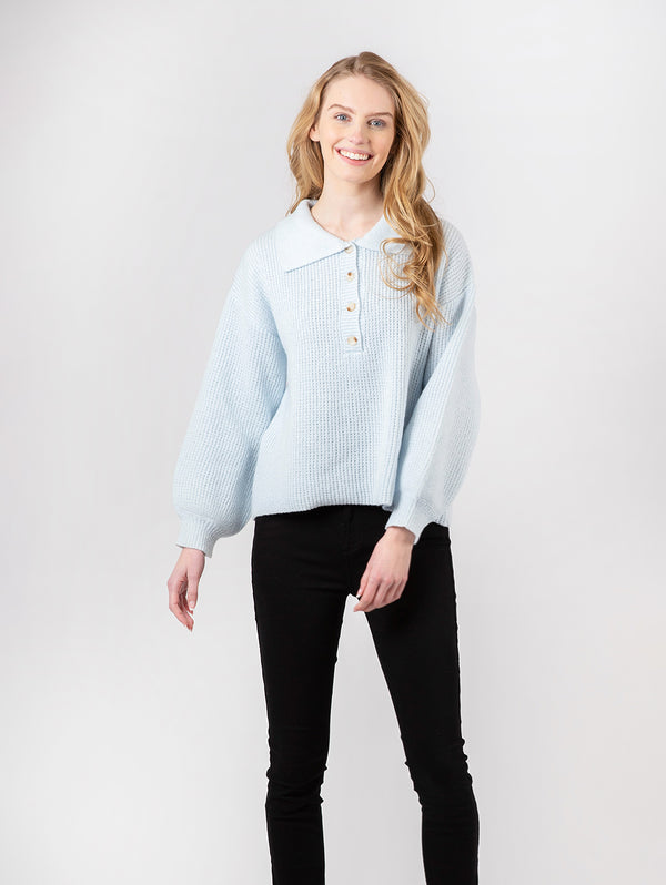 Devine Sweater - Baby Blue-LYLA+LUXE-Over the Rainbow