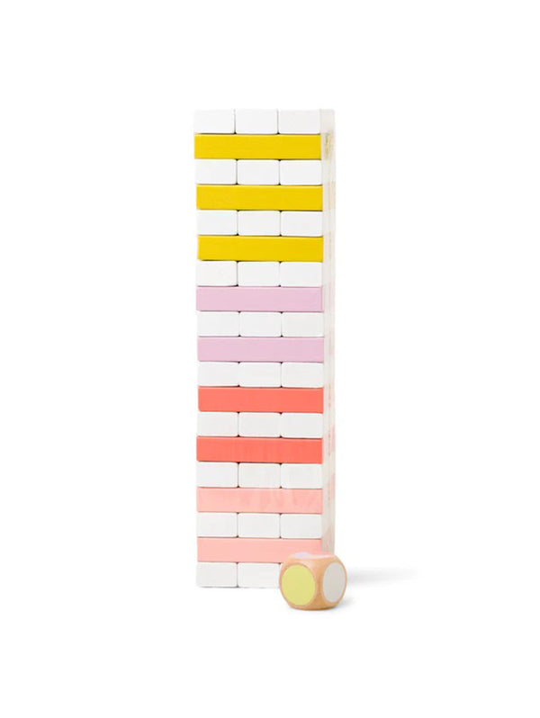 Colour Pop Tumbling Tower - Pink-DESIGN WORKS INK-Over the Rainbow
