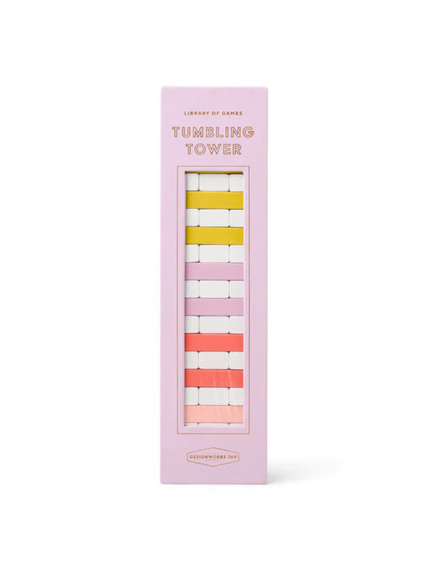 Colour Pop Tumbling Tower - Pink-DESIGN WORKS INK-Over the Rainbow