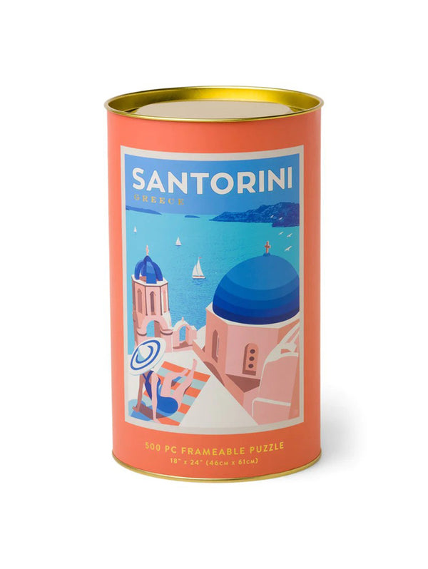 500 Piece Puzzle - Santorini-DESIGN WORKS INK-Over the Rainbow