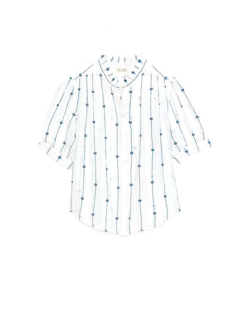 Dacy Emb Shirt - Blue