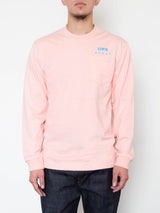 Nippon Long Sleeve Top - Pink-EDWIN JEANS-Over the Rainbow