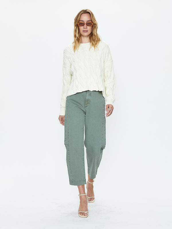 Eli High Arched Pant - Calvary Green-PISTOLA-Over the Rainbow