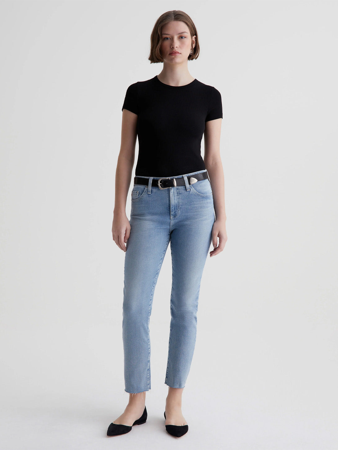 Mari Mid Rise Crop Jean - 24 Hour Looking Glass-AG Jeans-Over the Rainbow