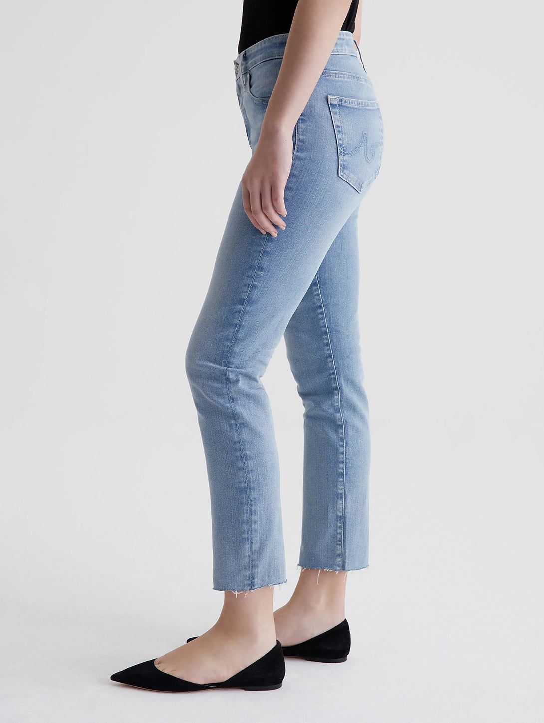 Mari Mid Rise Crop Jean - 24 Hour Looking Glass-AG Jeans-Over the Rainbow