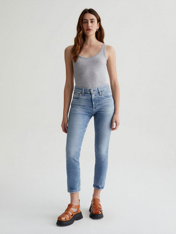 Mari High Rise Crop Straight Jean - 20 Yr Undertow-AG Jeans-