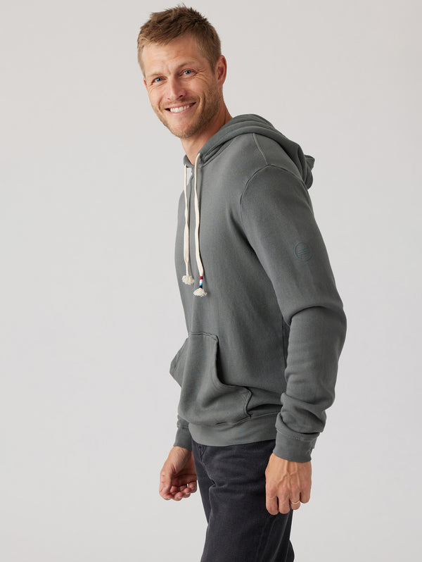 Essential Waves Pullover Hoodie - Storm-SOL ANGELES-Over the Rainbow
