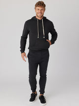 Essential Waves Pullover Hoodie - Black-SOL ANGELES-Over the Rainbow