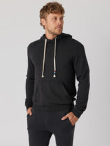 Essential Waves Pullover Hoodie - Black-SOL ANGELES-Over the Rainbow