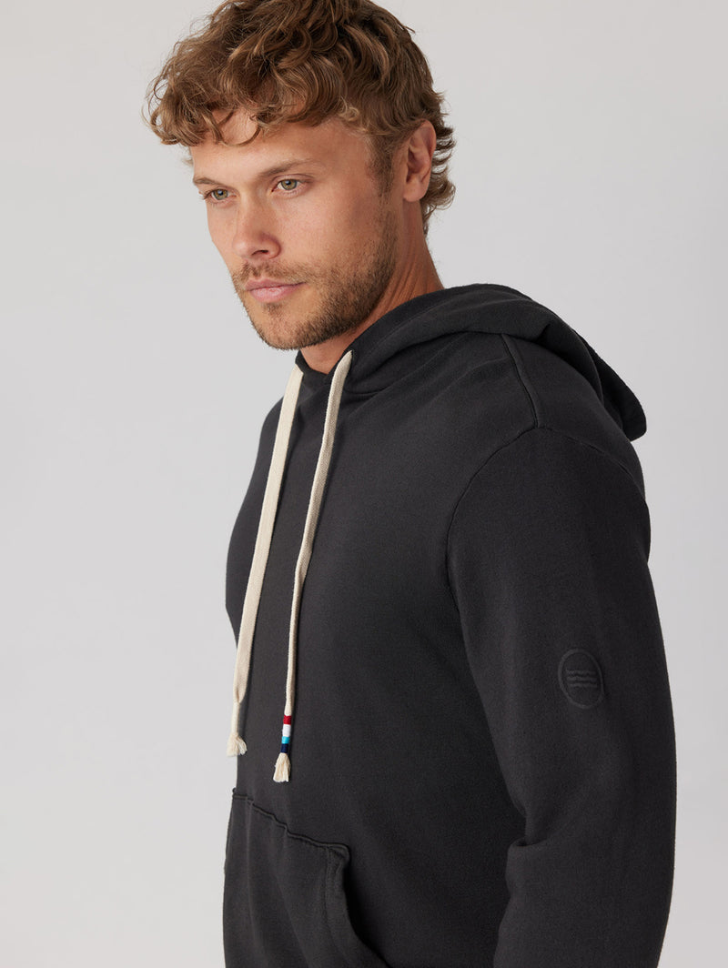 Essential Waves Pullover Hoodie - Black-SOL ANGELES-Over the Rainbow