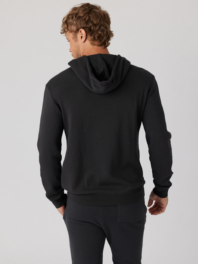 Essential Waves Pullover Hoodie - Black-SOL ANGELES-Over the Rainbow