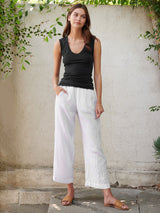Estina Fitted Tank-Velvet-Over the Rainbow