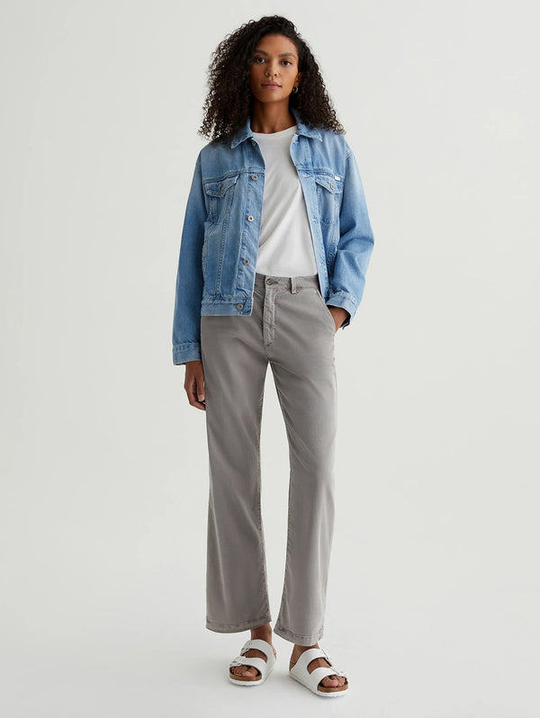 Caden Straight Trouser - Sulfur Pebble Grey