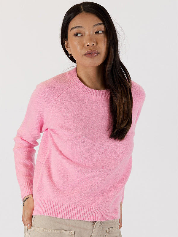 Ezra Crew Sweater - Pink-LYLA+LUXE-Over the Rainbow