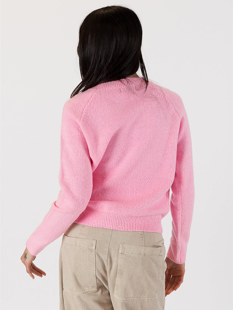Ezra Crew Sweater - Pink-LYLA+LUXE-Over the Rainbow