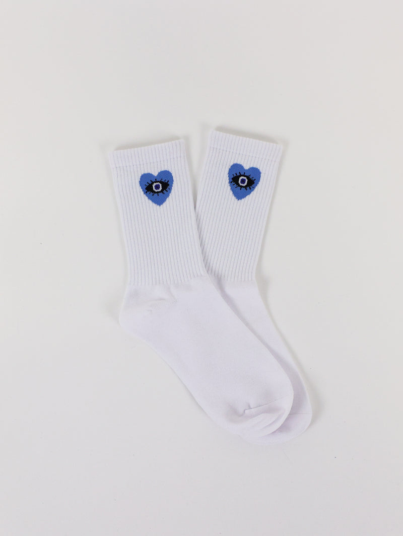 Heart Evil Eye Socks - Blue Eye-LIM LIM-Over the Rainbow
