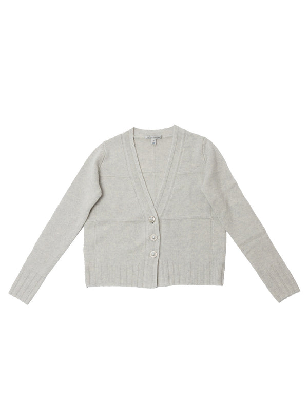 Pearl Button Cardigan - Sleet-AUTUMN CASHMERE-Over the Rainbow