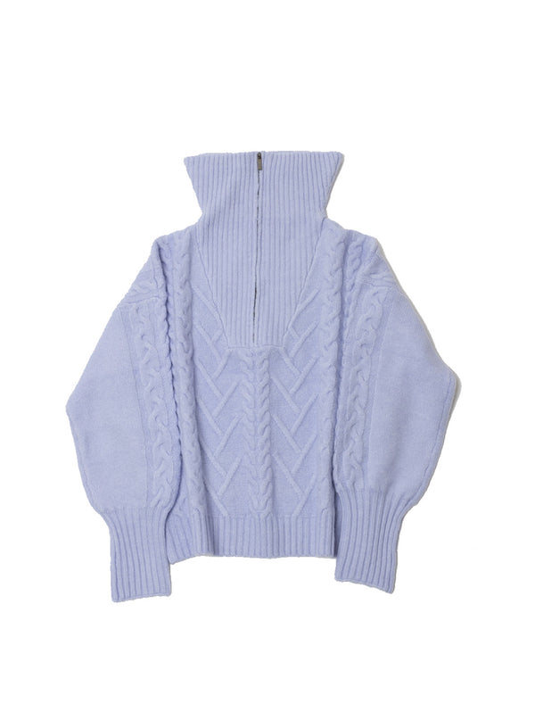 Sloane Zip Sweater - Blue-LINE-Over the Rainbow
