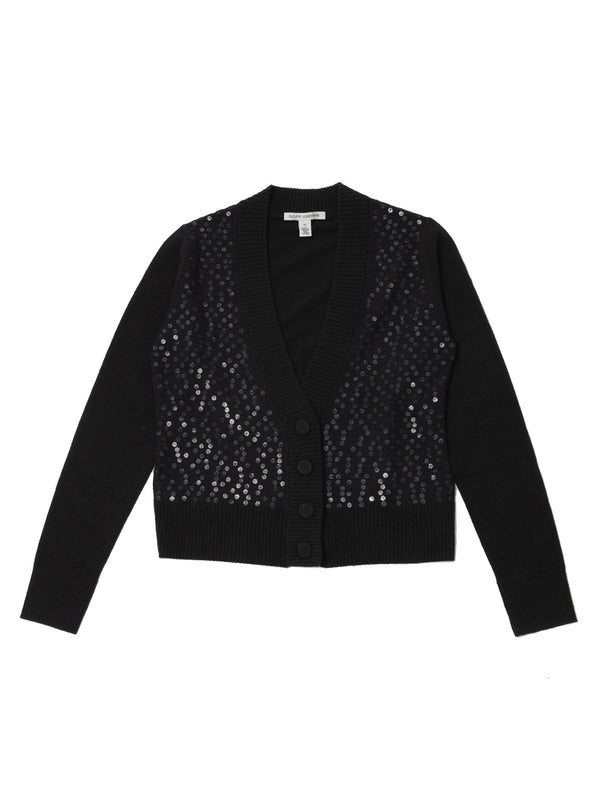 Sequin Cardigan - Black-AUTUMN CASHMERE-Over the Rainbow