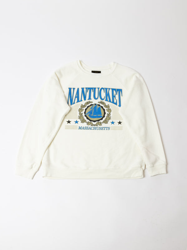 Nantucket Sweatshirt - Antique White-Retro Brand Black Label-Over the Rainbow