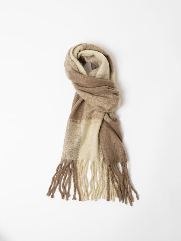 Toned Scarf - Bone White-MOMENT BY MOMENT-Over the Rainbow