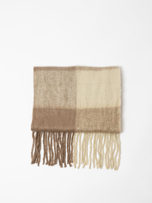 Toned Scarf - Bone White-MOMENT BY MOMENT-Over the Rainbow