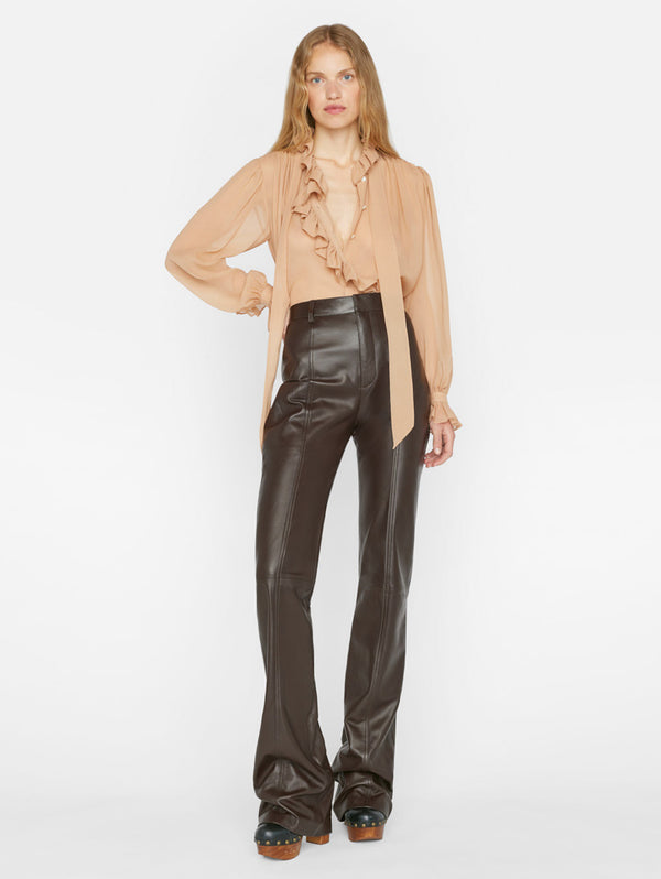 Ruffle Blouse - Blush-FRAME-Over the Rainbow