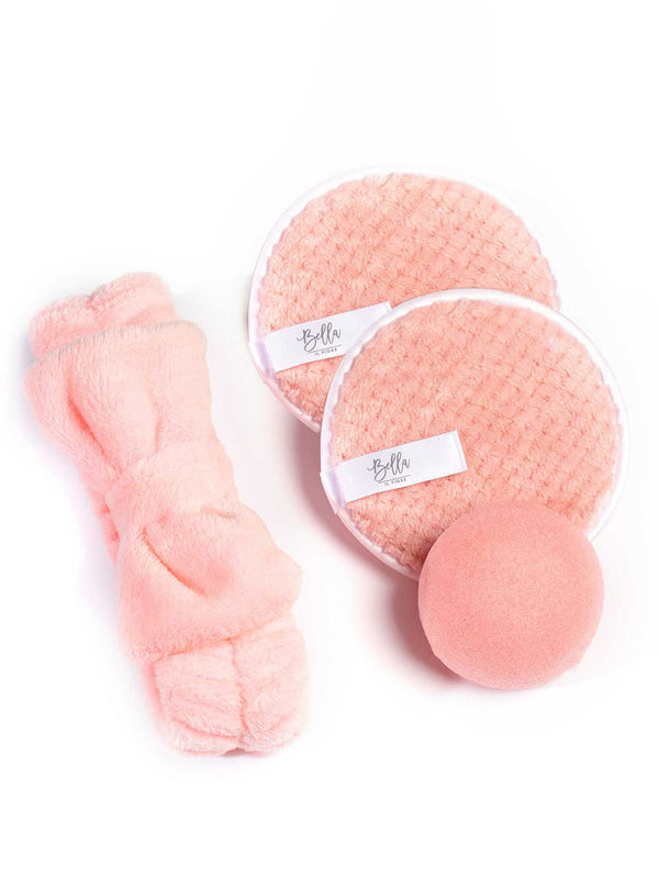 Freshy Face Bow Set - Pink-BELLA-Over the Rainbow