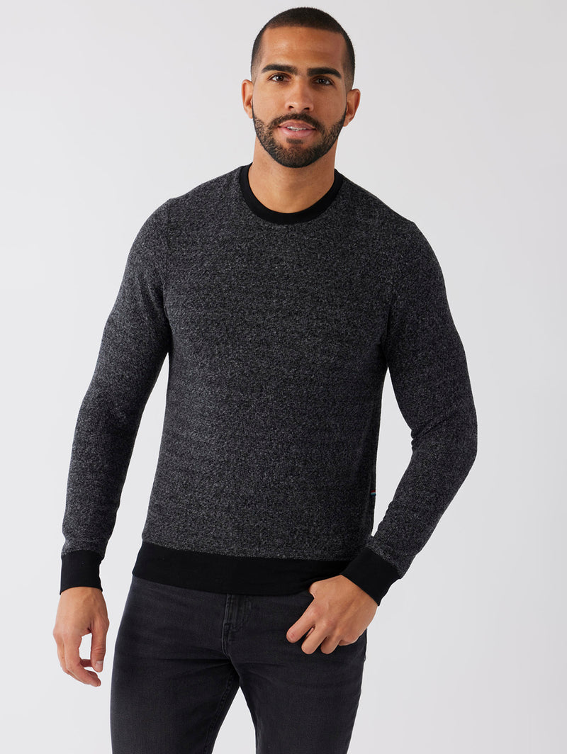 Brushed Boucle Top - Black-SOL ANGELES-Over the Rainbow