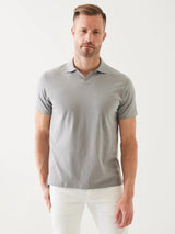 Iconic Open Polo T-Shirt - Foggy-Patrick Assaraf-Over the Rainbow