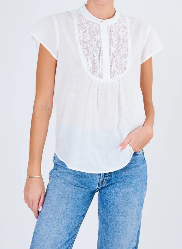 Freya Lace Top - White-MABE-Over the Rainbow