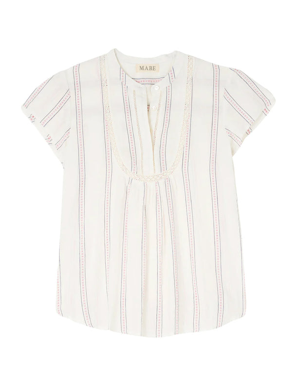 Freya Lace top - Stripe-MABE-Over the Rainbow