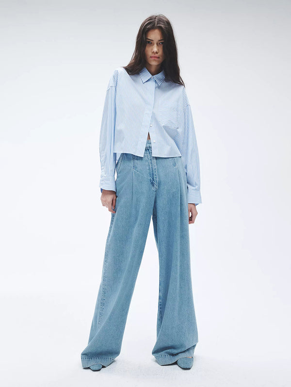 Featherweight Abigale Pleated Trouser - Billie-RAG + BONE-Over the Rainbow