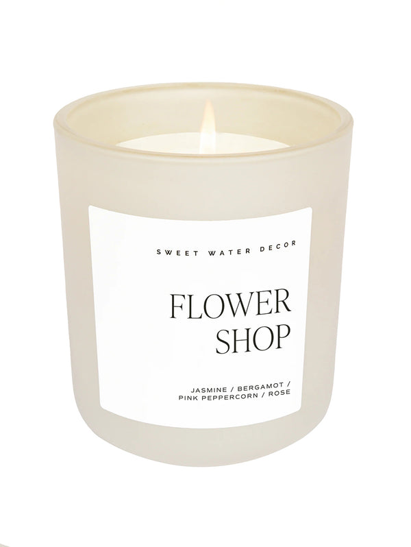 Matte 15 oz Soy Candle - Flower Shop-SWEET WATER DECOR-Over the Rainbow