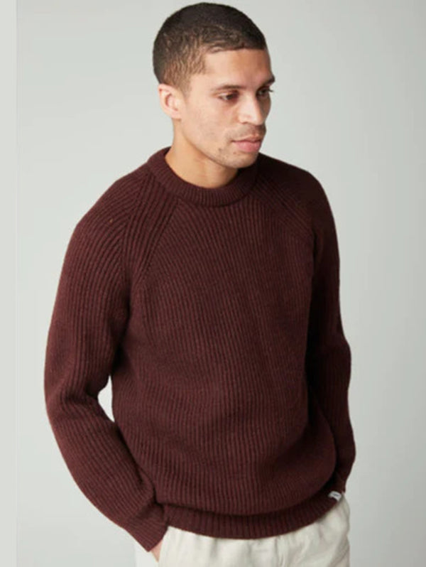 Ford Merino Crewneck Sweater - Shiraz-PEREGRINE-Over the Rainbow