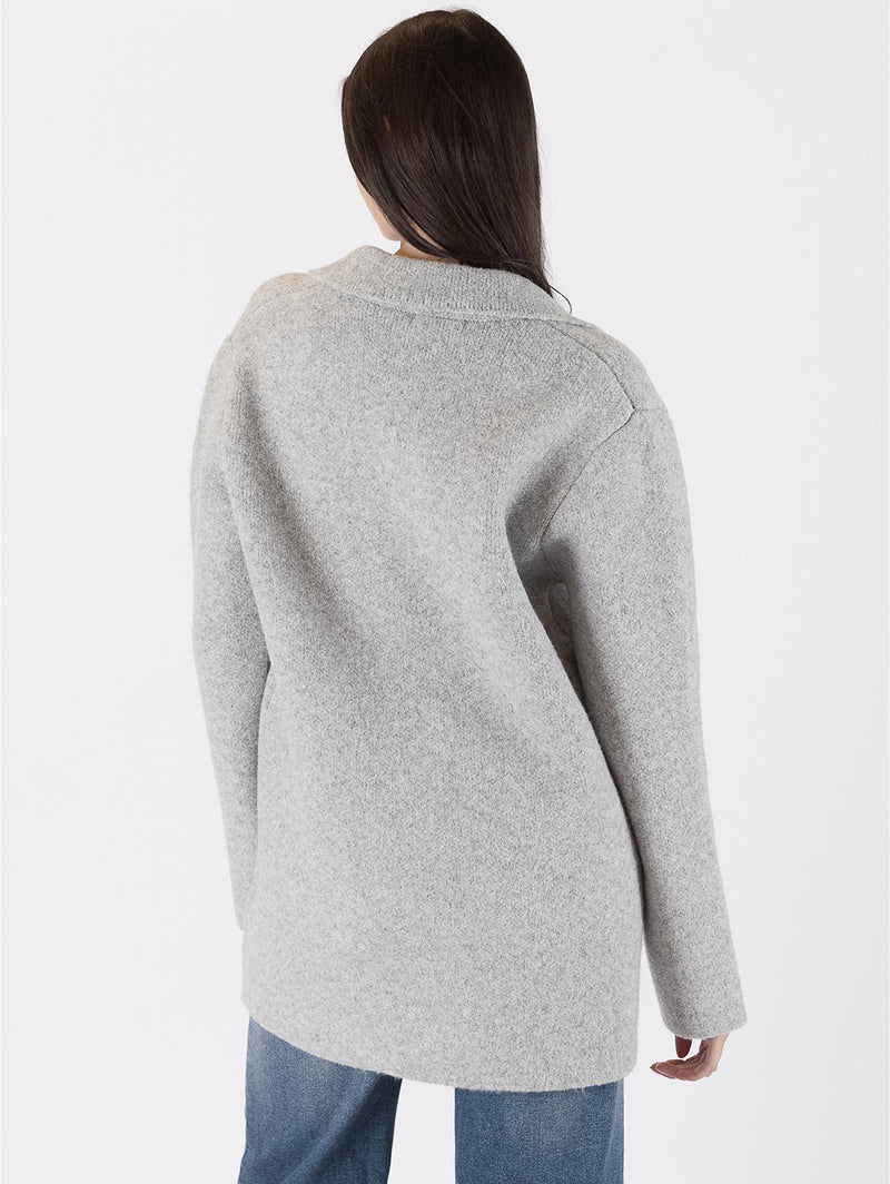 Genie Blazer Sweater - Grey-LYLA+LUXE-Over the Rainbow