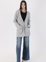 Genie Blazer Sweater - Grey-LYLA+LUXE-Over the Rainbow
