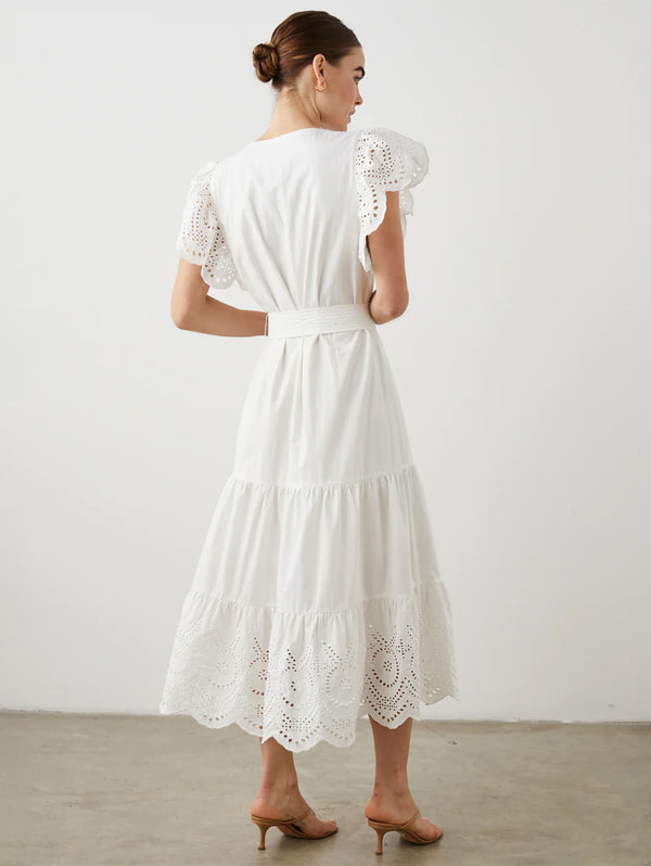 Gia Midi Dress - White-Rails-Over the Rainbow